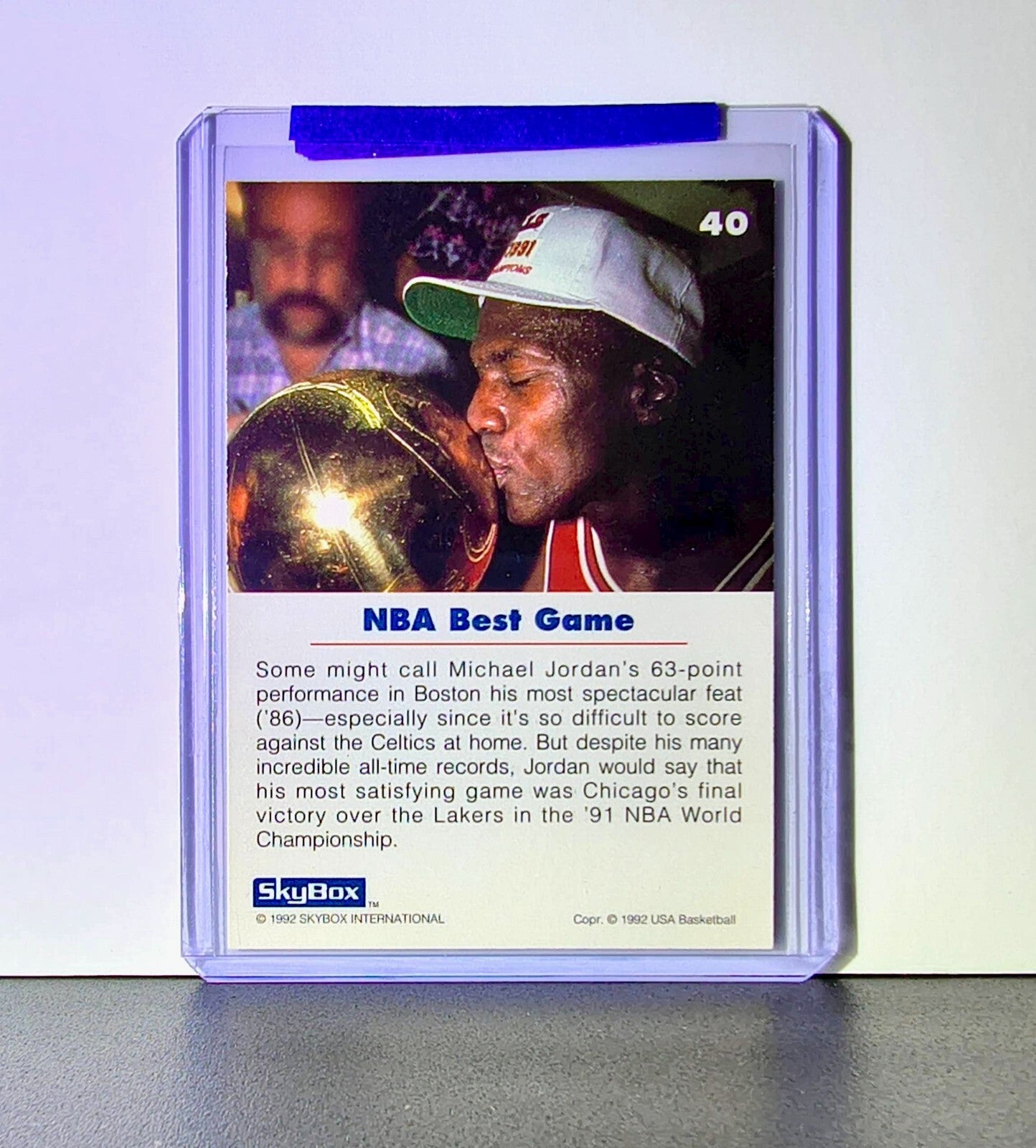 Michael Jordan 1992-93 Skybox USA Basketball #40 Basketball Card Chicago Bulls