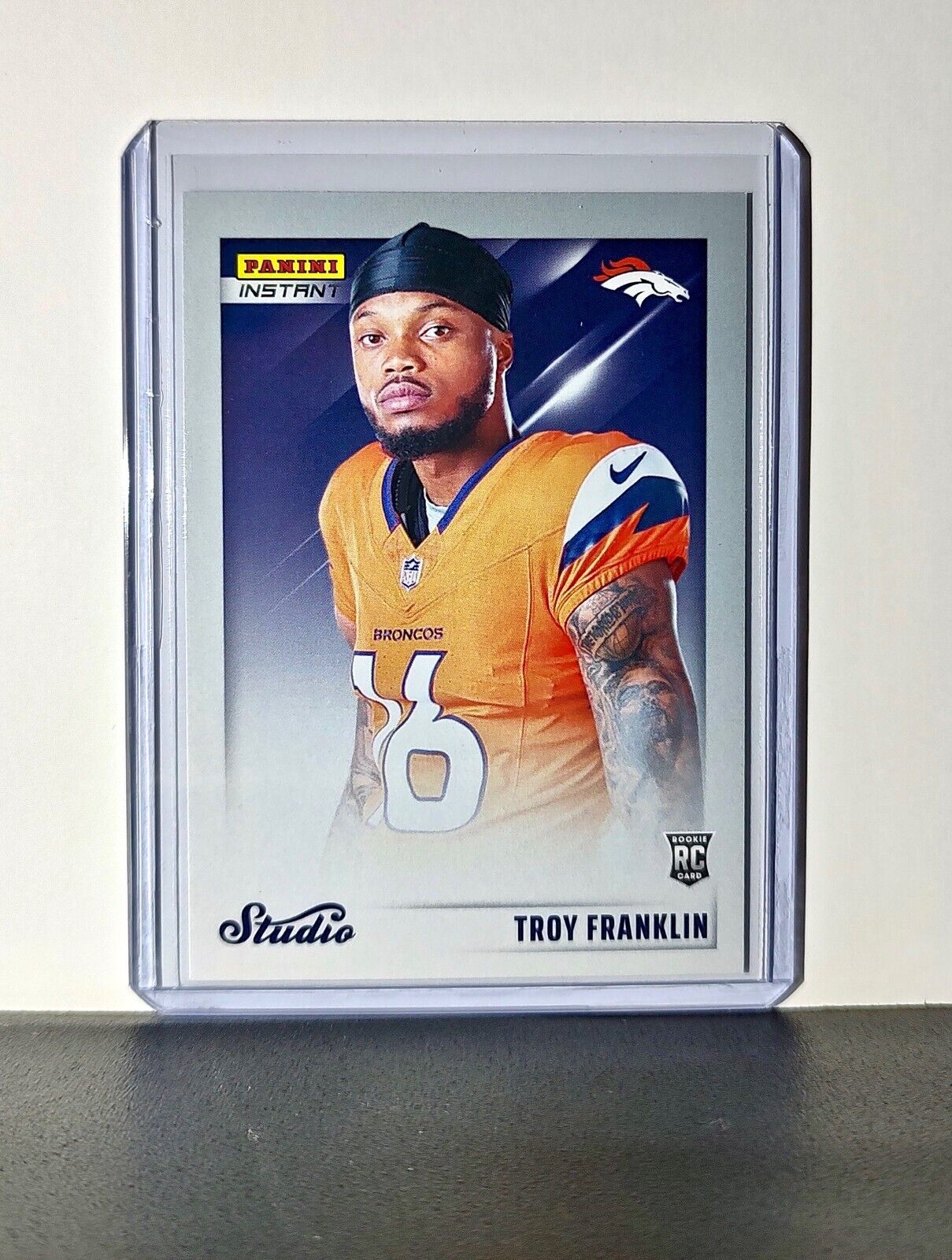 Troy Franklin 2024 Panini NFL Studio Rookies #30 Card Denver Broncos 1/1672