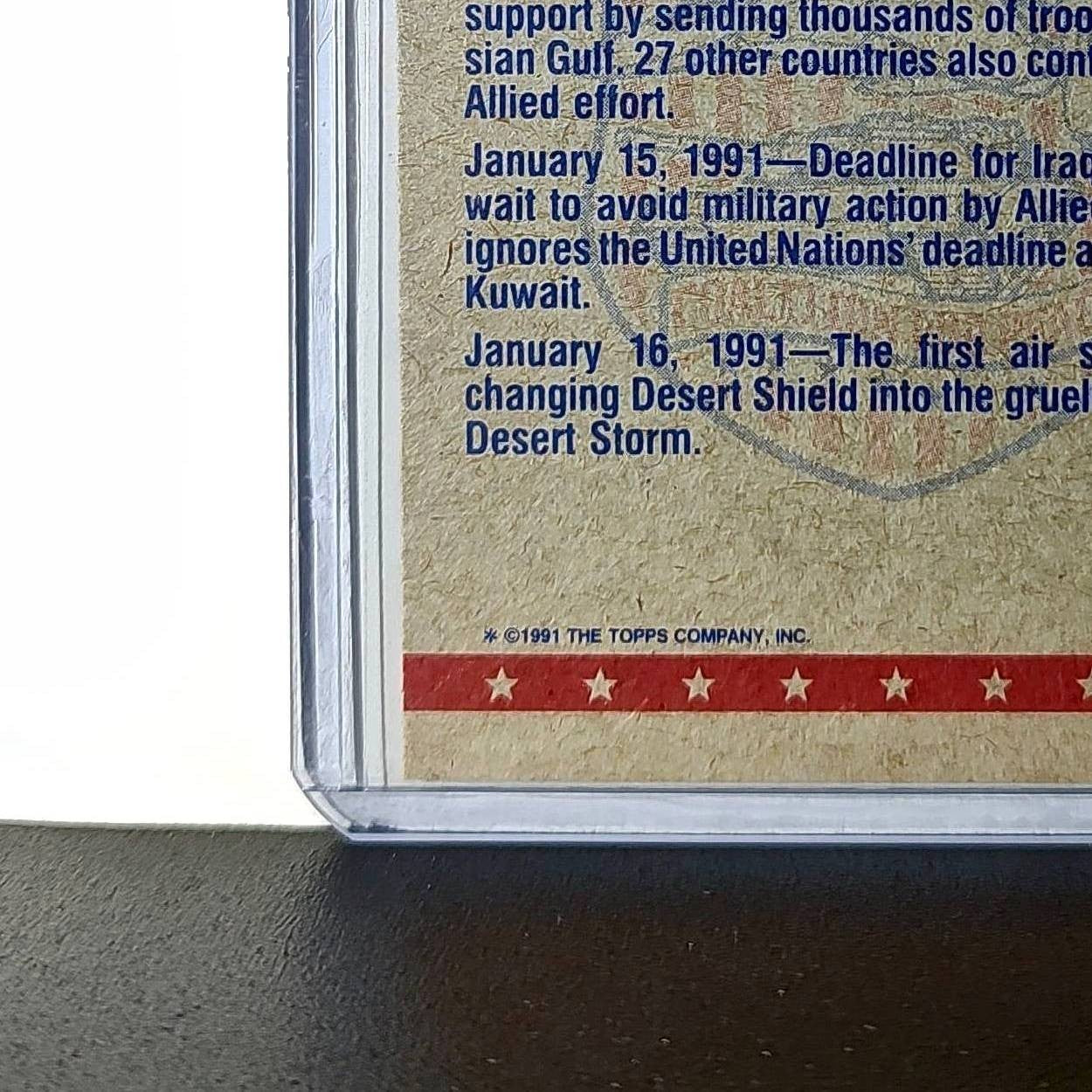 Taking Off in an F/A-18 1991 Topps Desert Storm #28 Card
