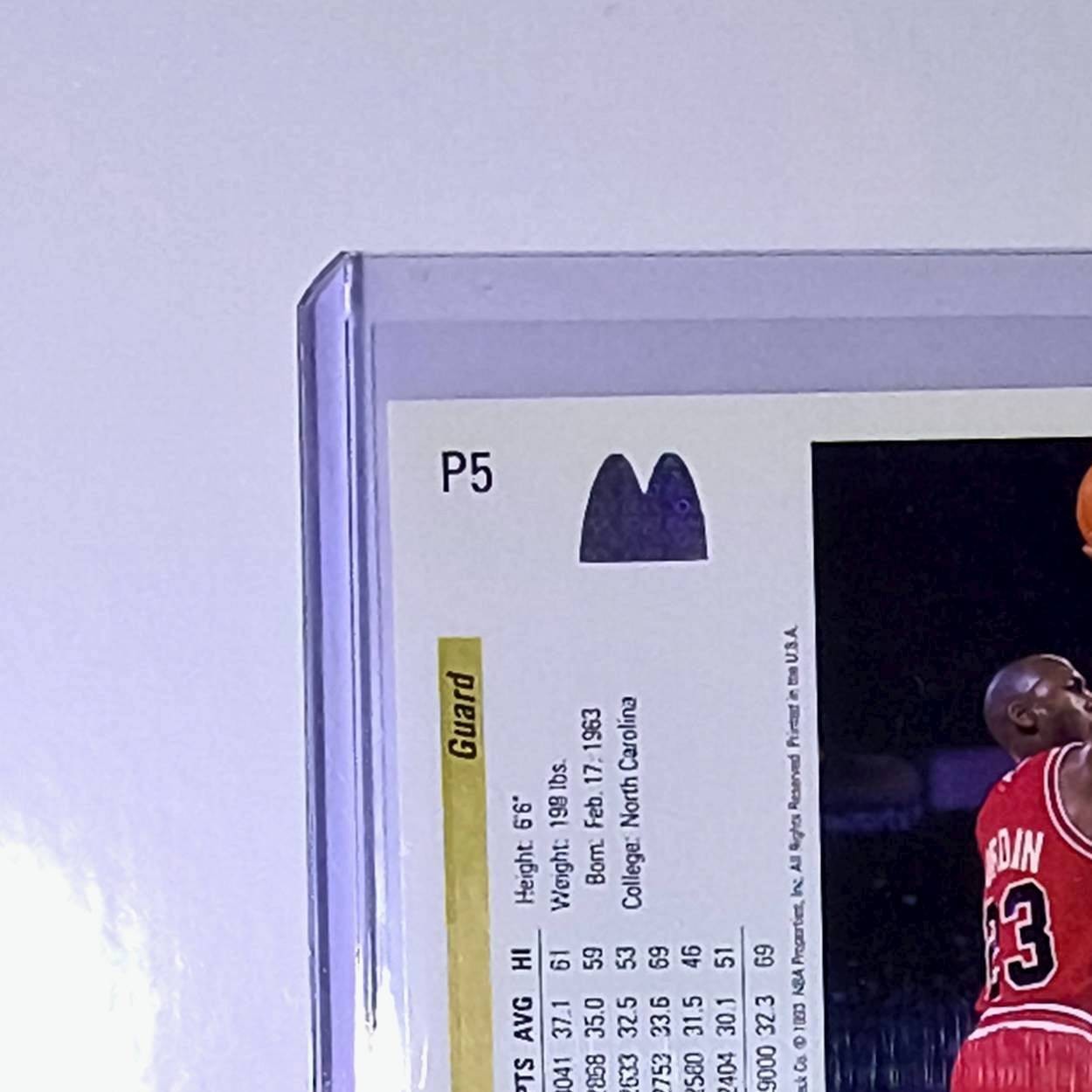 Michael Jordan 1992-93 Upper Deck McDonald's #P5 Basketball Card Chicago Bulls