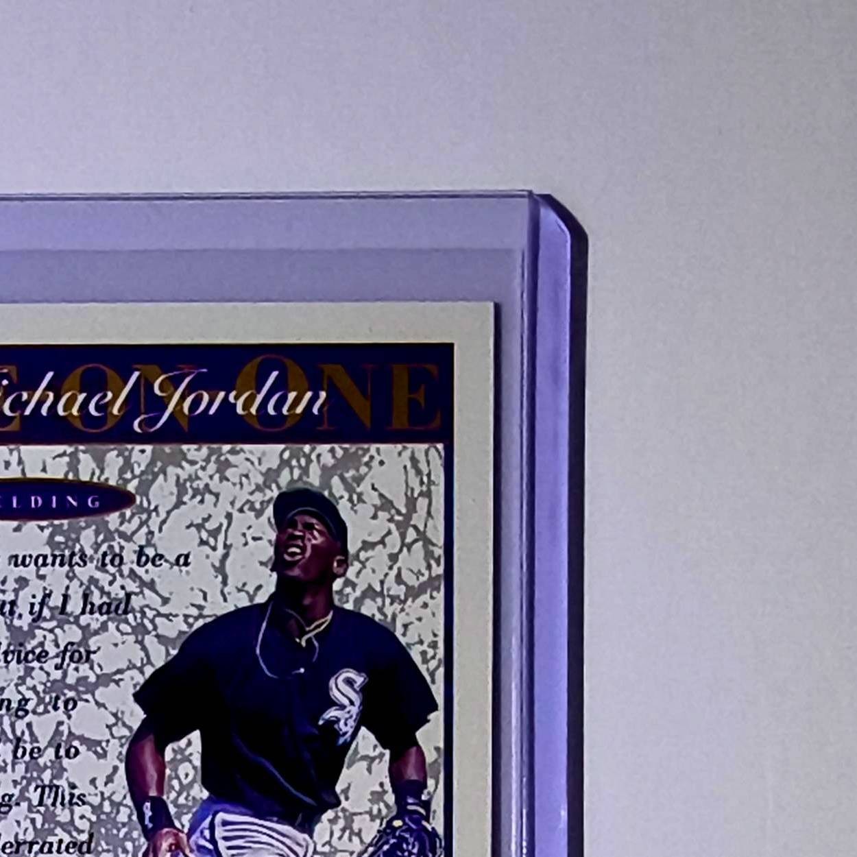 Michael Jordan 1995 Upper Deck Minors One on One #2 Card Birmingham Barons
