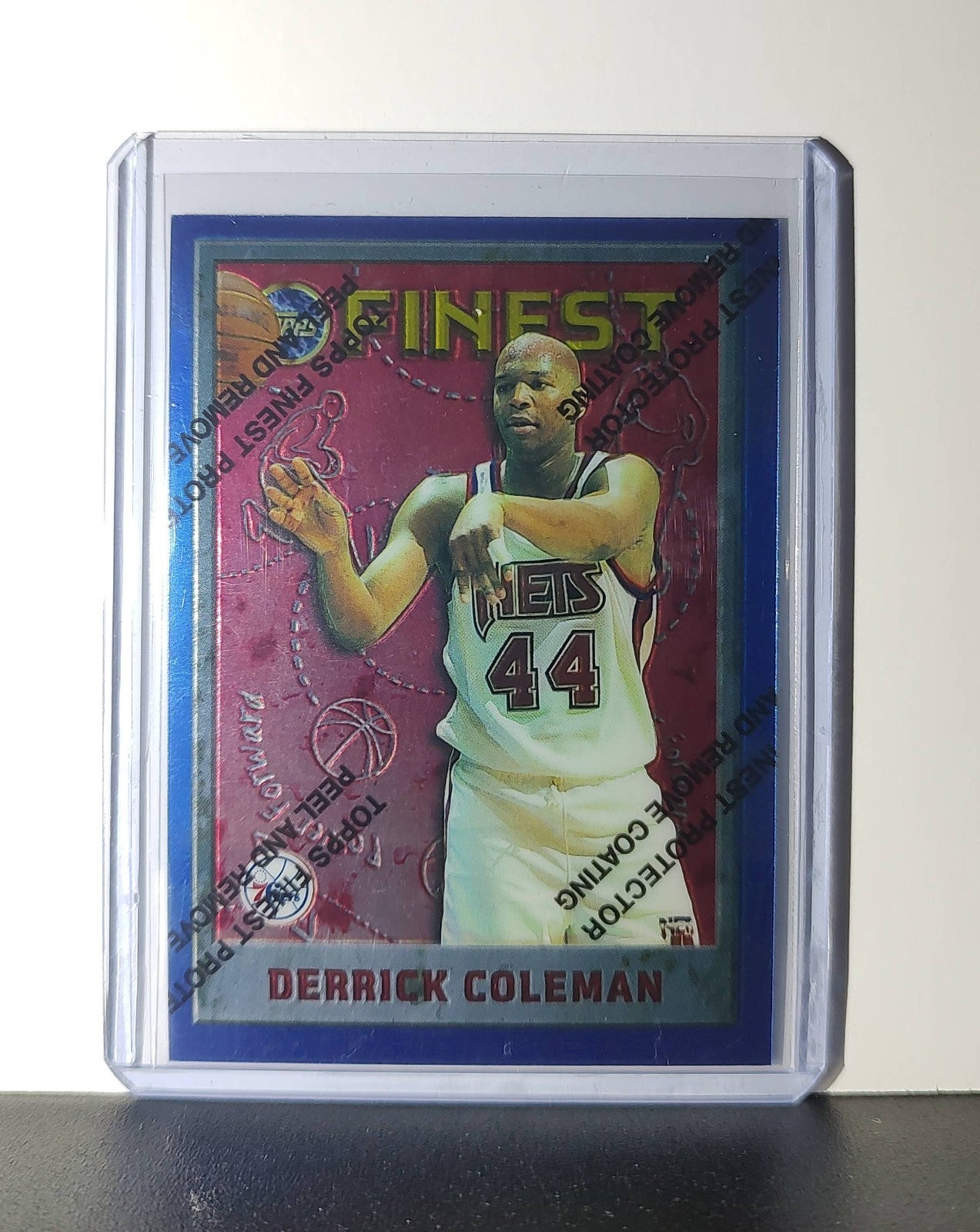 Derrick Coleman 1995-96 Topps Finest NBA #240 Card 76ers