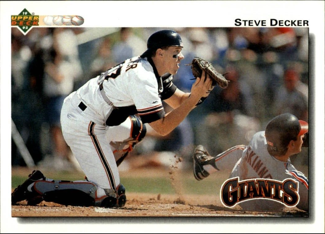 Steve Decker 1992 Upper Deck MLB #173 Baseball Card San Francisco Giants