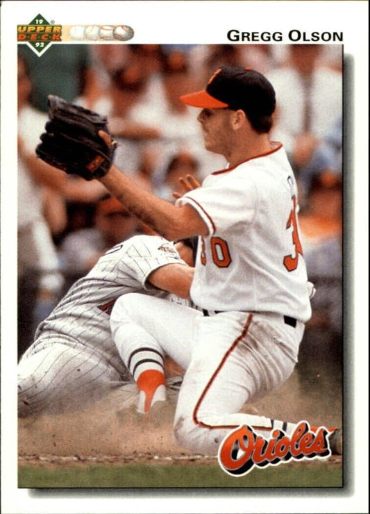 Gregg Olson 1992 Upper Deck MLB #227 Baseball Card Baltimore Orioles