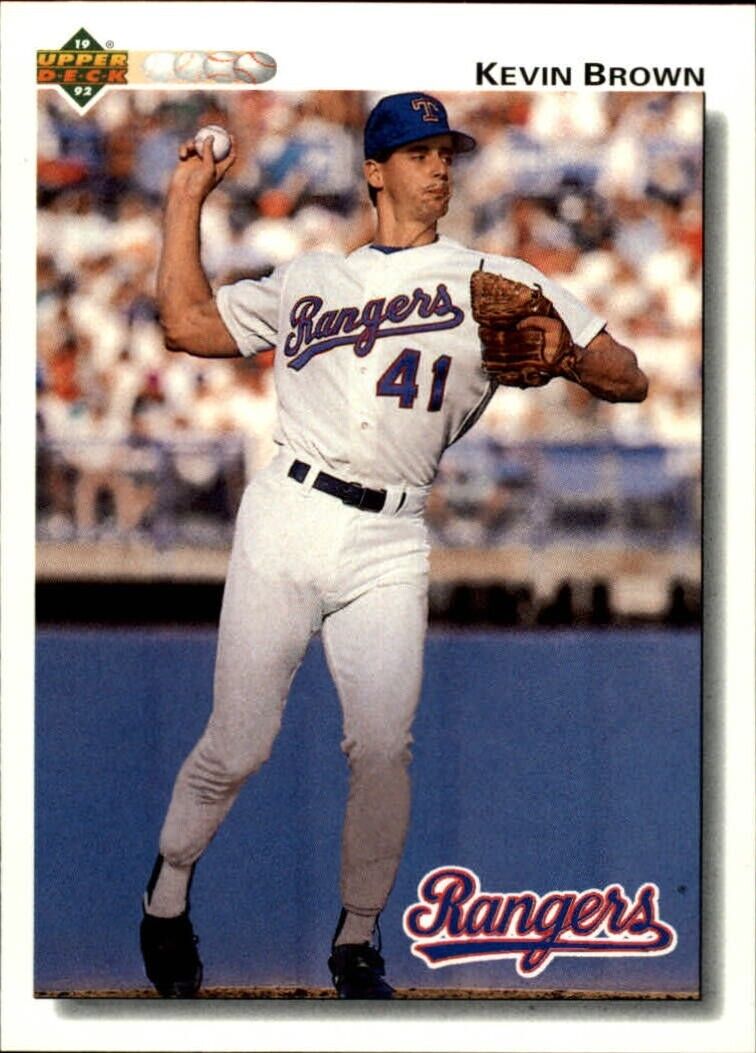 Kevin Brown 1992 Upper Deck MLB #578 Baseball Card Texas Rangers