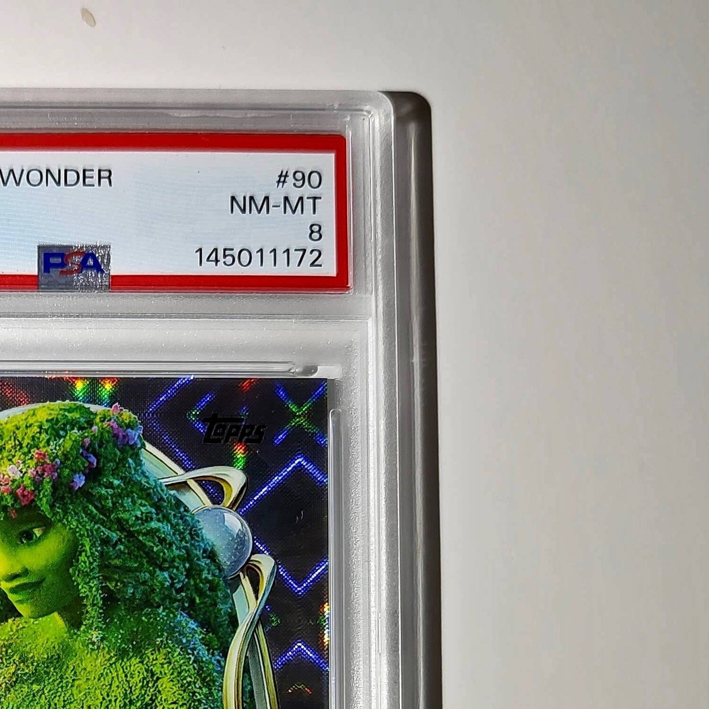 Te Fiti 2025 Topps Disney Wonder #90 Winter Variant Card Moana PSA 8
