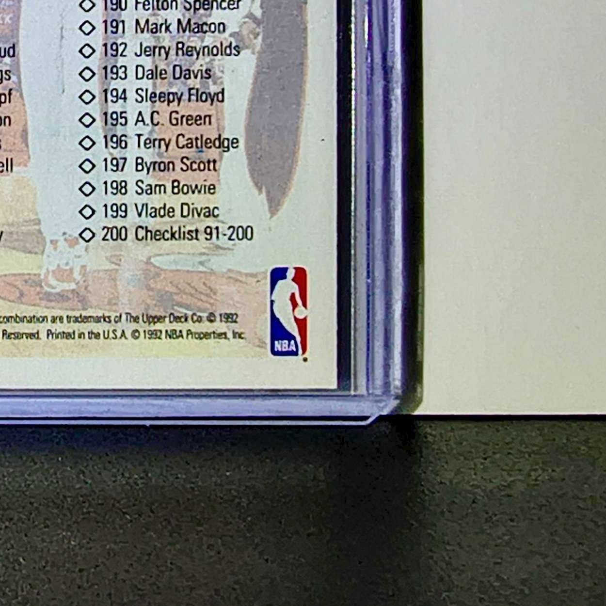 Michael Jordan 1992-93 Upper Deck Checklist #200 Basketball Card Chicago Bulls
