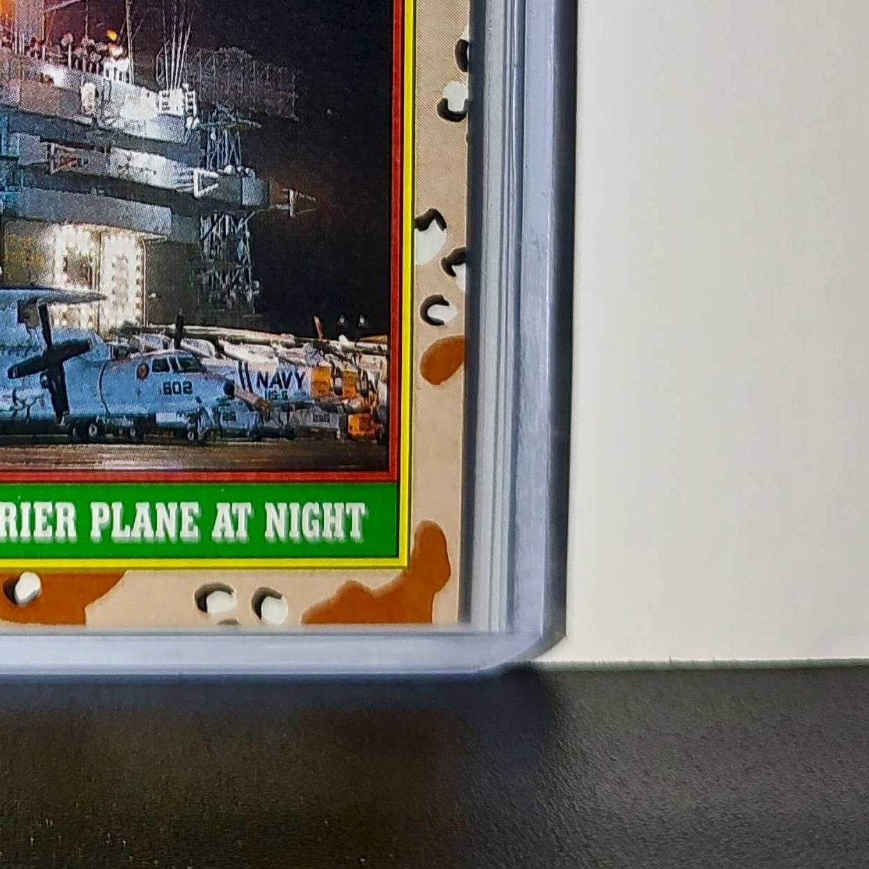 Carrier Plane at Night 1991 Topps Desert Storm #55 Card