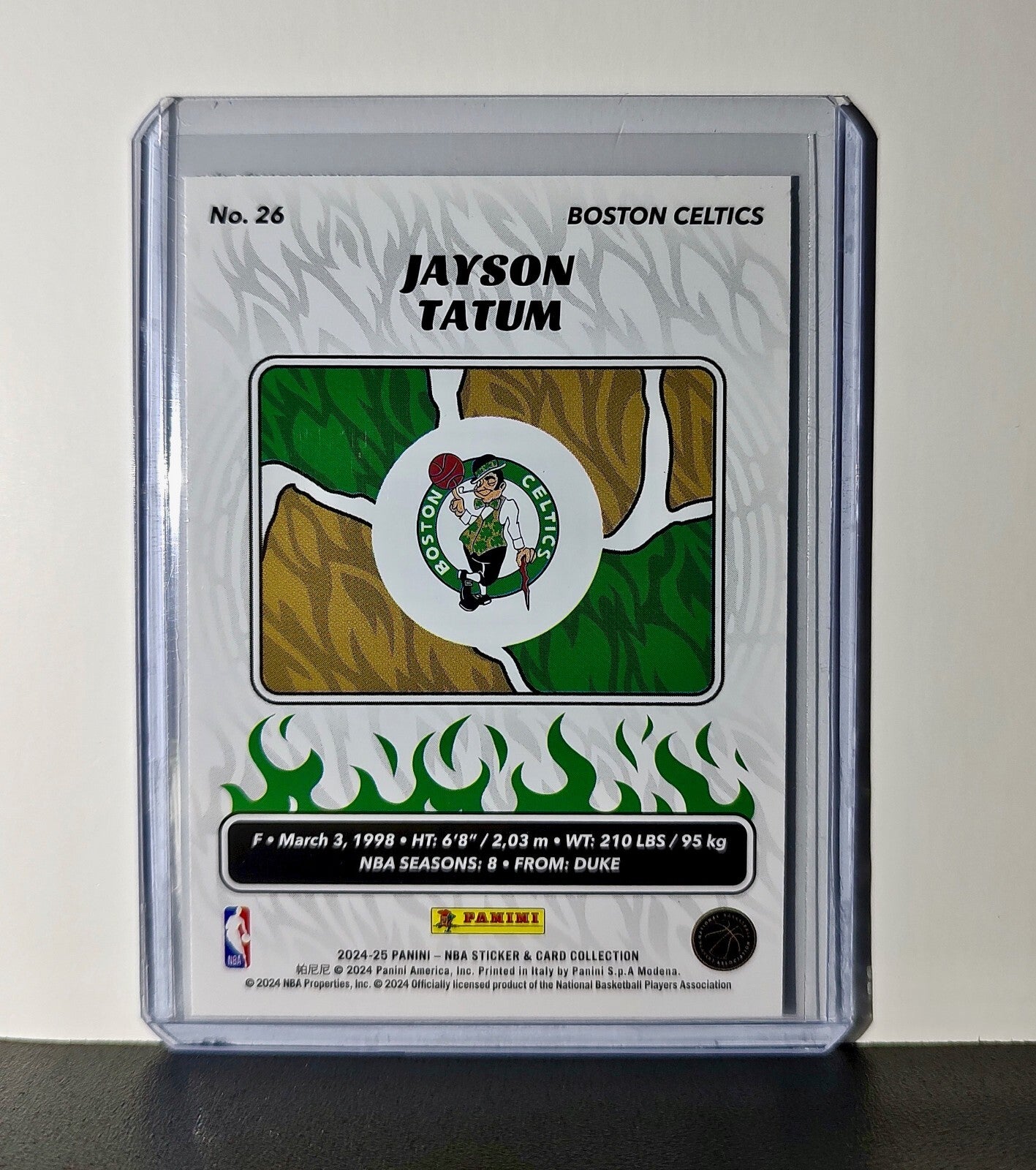 Jayson Tatum 2024-25 Panini NBA #26 Sticker Card Boston Celtics