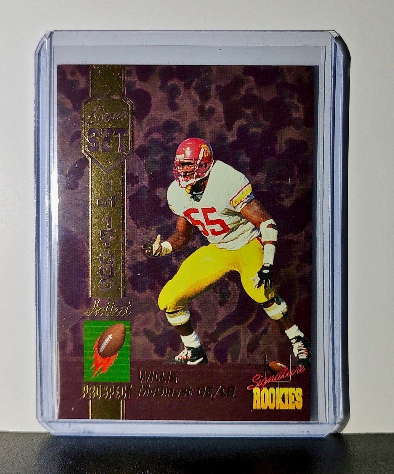 Willie McGinest Rookie 1994 Signature Rookies NFL #A1 Prospect Card 1 of 15,000