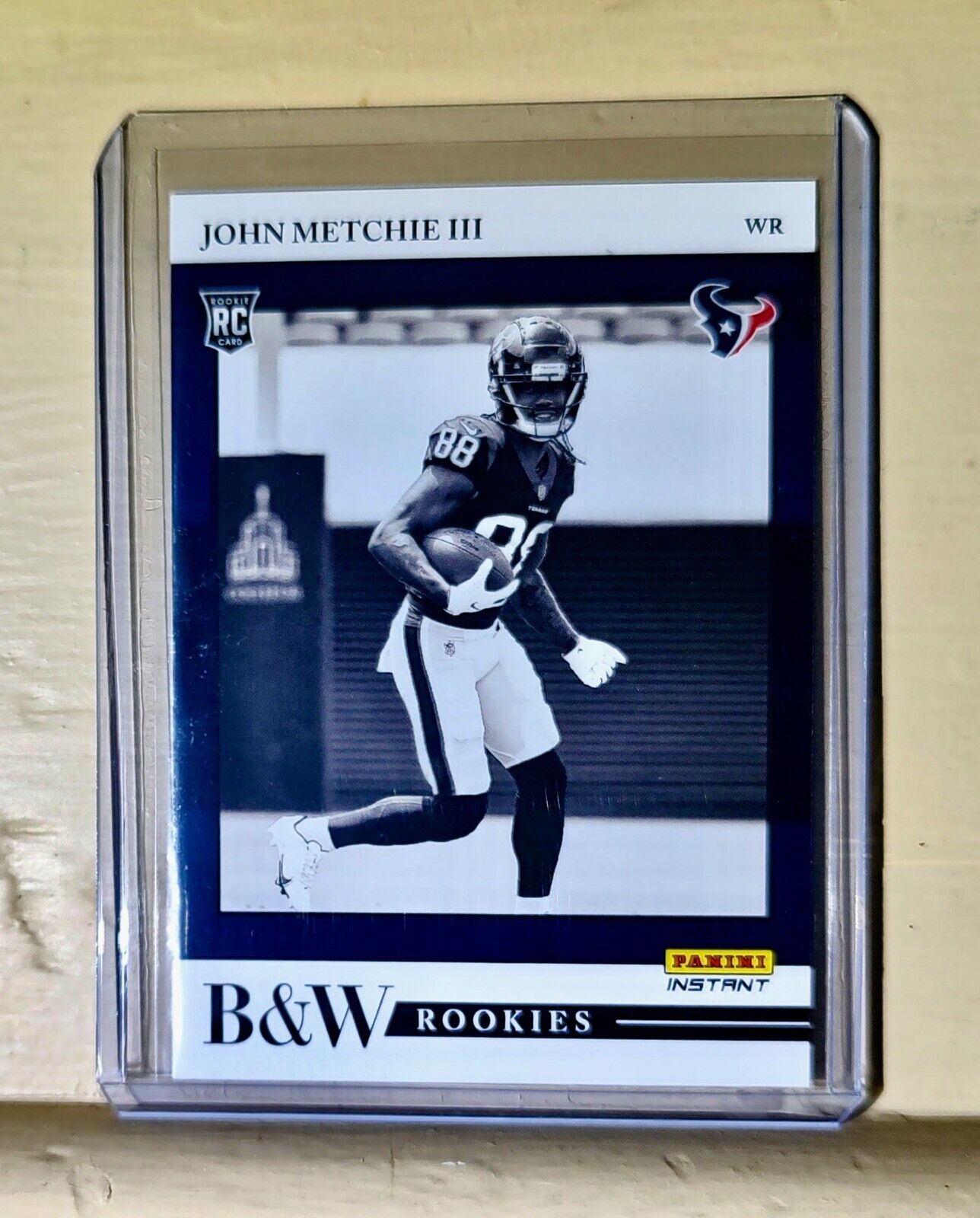 John Metchie III 2022 Panini NFL Black & White Rookies #16 Football Card 1/649