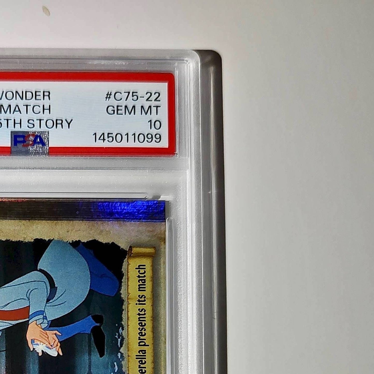 After the slipper shatters! 2025 Topps Disney #C75-22 Card PSA 10