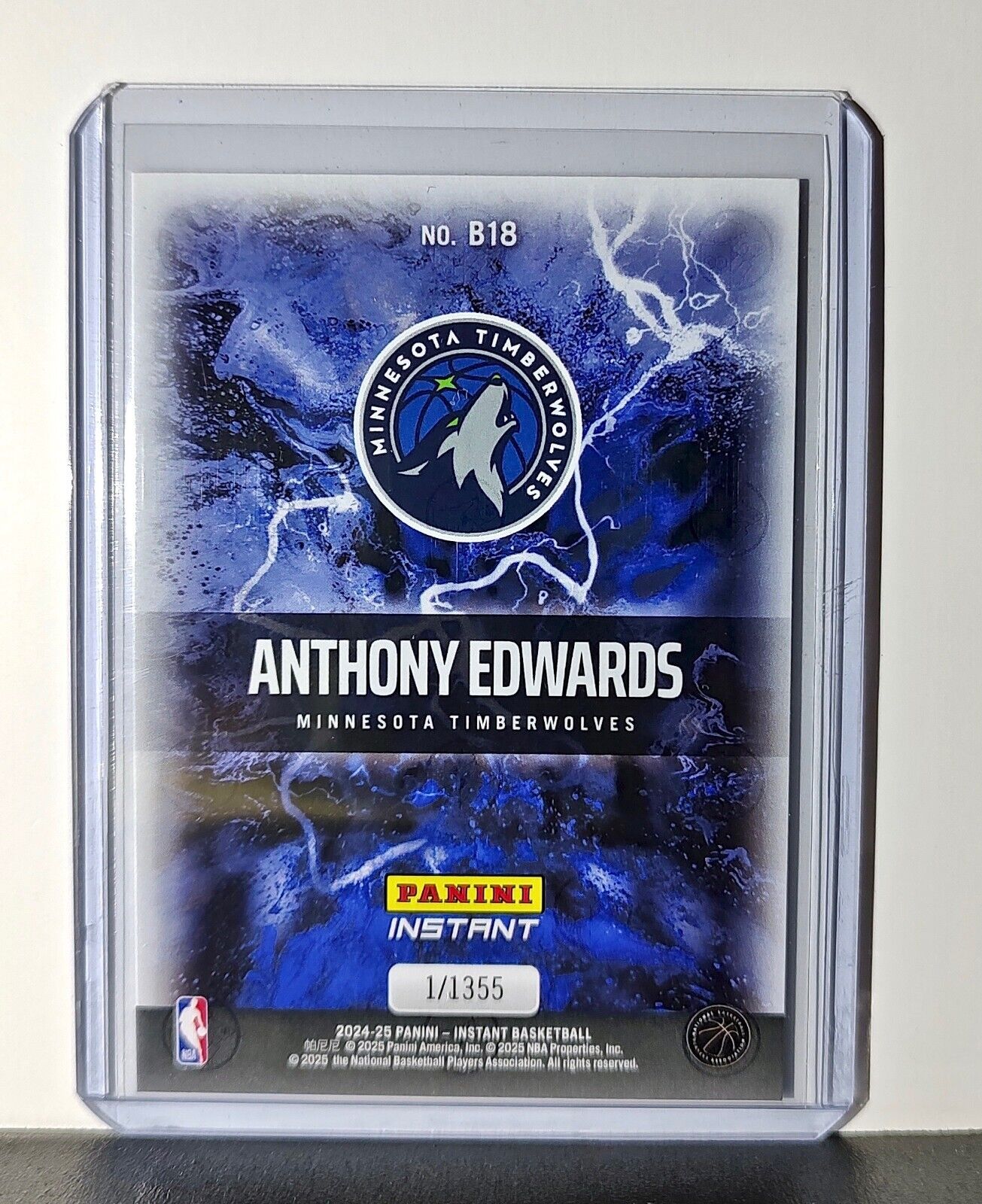 Anthony Edwards 2024-25 Panini NBA #18 Breakaway Card Timberwolves 1/1355