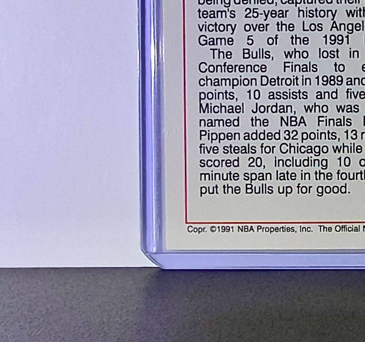 Michael Jordan 1991-92 NBA Hoops Tribune #542 Basketball Card Chicago Bulls