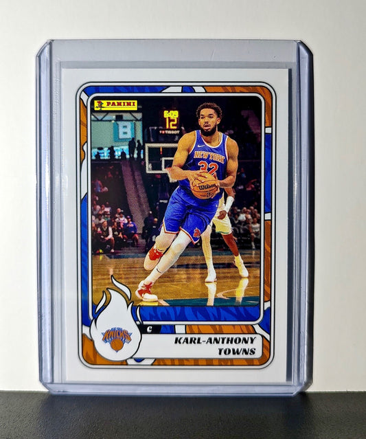 Karl-Anthony Towns 2024-25 Panini NBA #52 Sticker Card New York Knicks