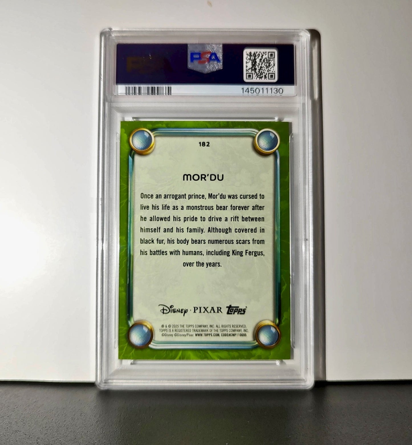 Mor'Du 2025 Topps Disney Wonder #182 Card Brave PSA 9 MT