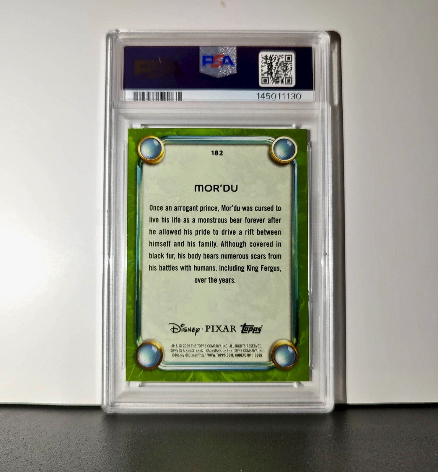 Mor'Du 2025 Topps Disney Wonder #182 Card Brave PSA 9 MT
