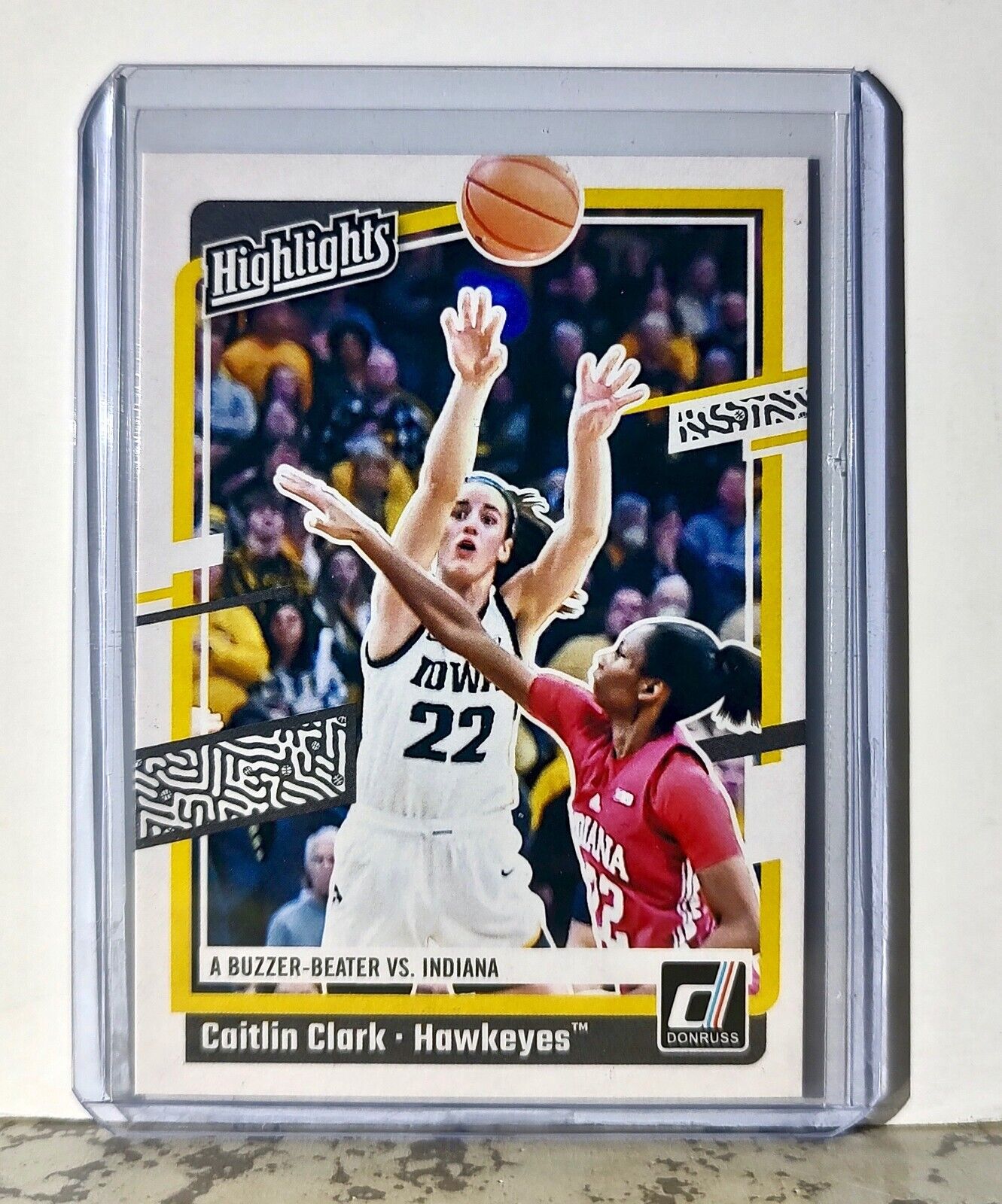 2024 Caitlin Clark Panini Donruss #H6 Highlights Basketball Card Iowa Hawkeyes