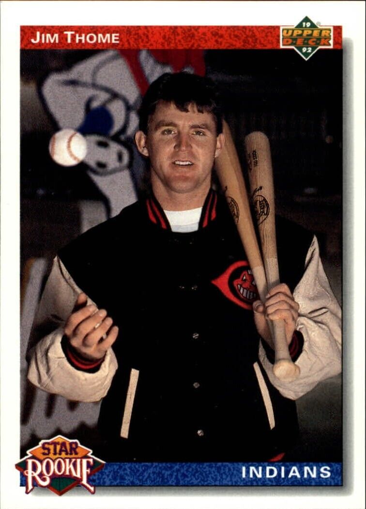 Jim Thome 1992 Upper Deck MLB #5 Baseball Card Cleveland Indians