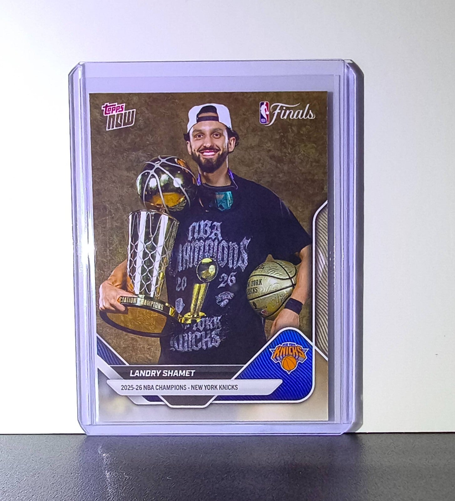 Landry Shamet 2026 Topps Now NBA Champions #C6-SP Card New York Knicks