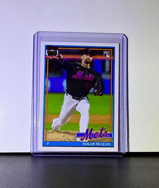 Nolan McLean Rookie 2026 Topps Update 1991 Retro MLB #U91-28 Card New York Mets