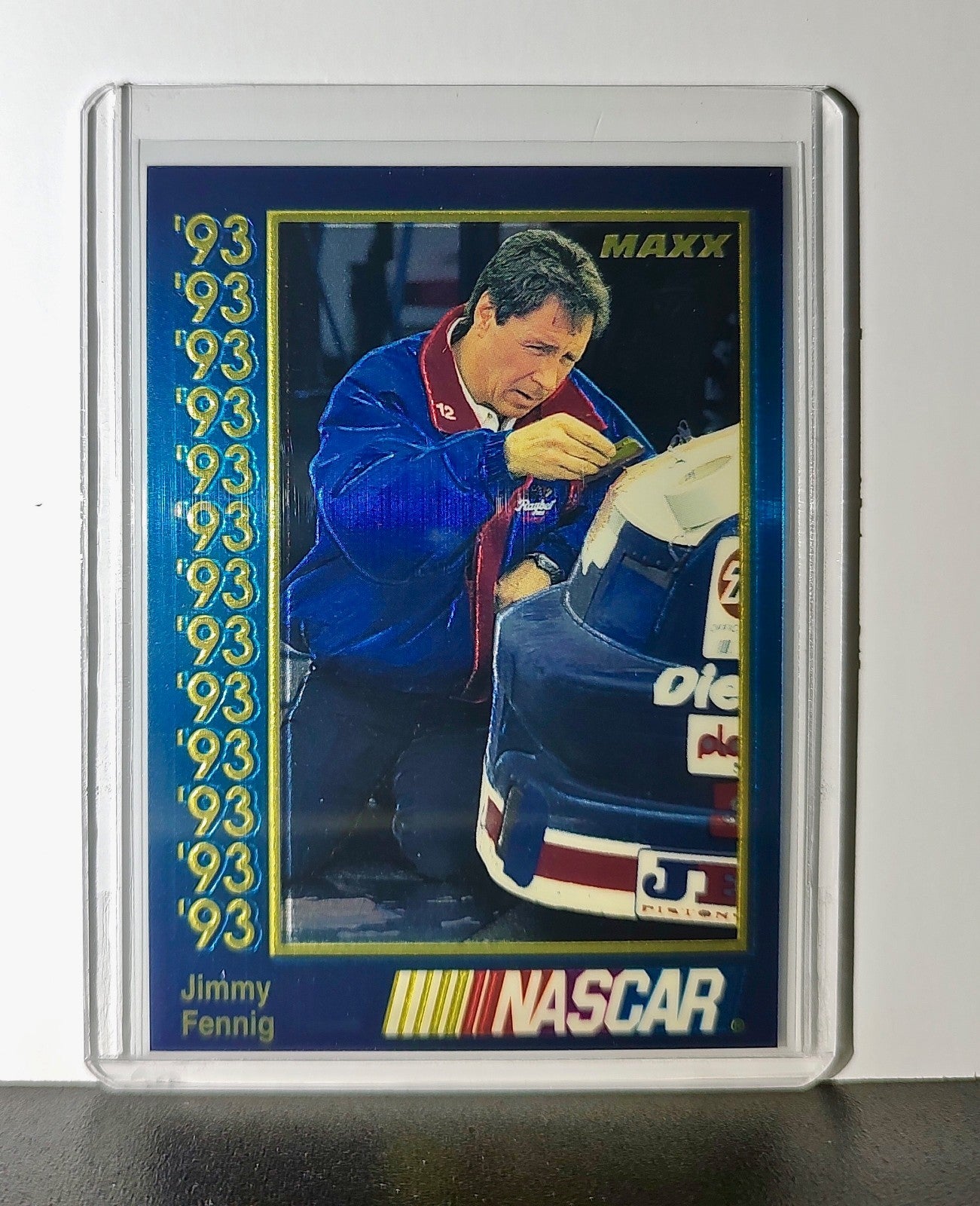Jimmy Fennig 1993 Maxx Premier Plus Racing #152 NASCAR Card Bobby Allison Racing