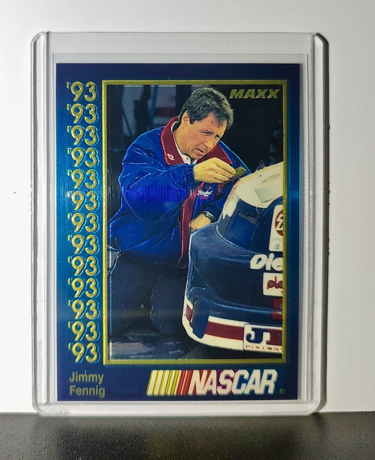 Jimmy Fennig 1993 Maxx Premier Plus Racing #152 NASCAR Card Bobby Allison Racing
