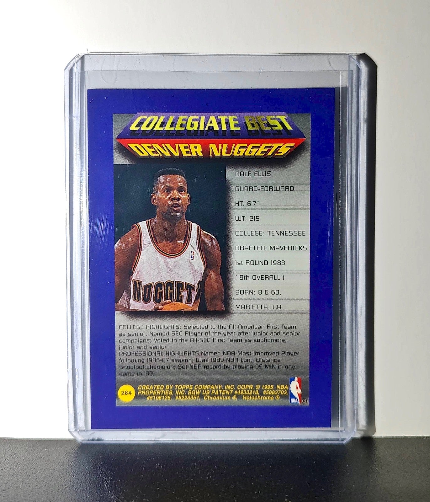Dale Ellis 1994-95 Topps Finest #284 Collegiate Best