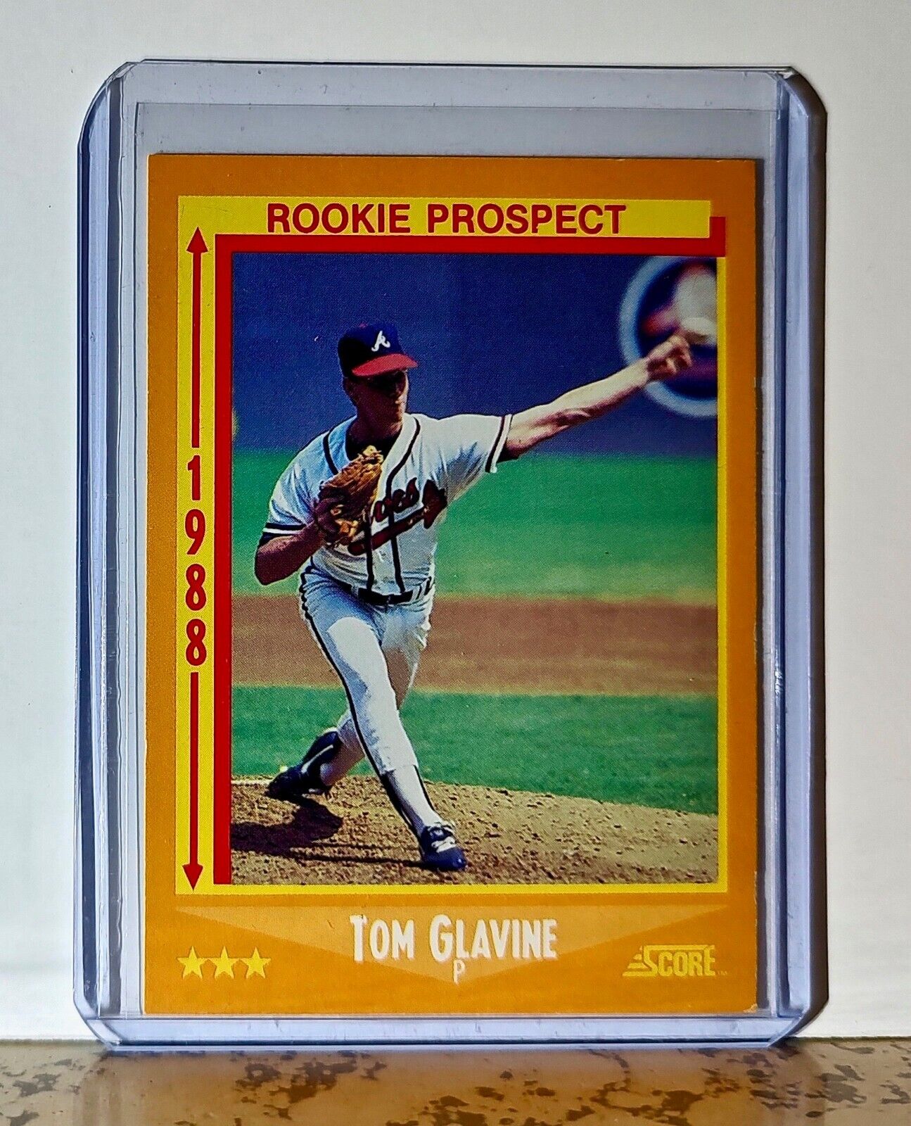 Tom Glavine 1988 Score Rookie Prospect MLB #638 Baseball Card Atlanta Braves