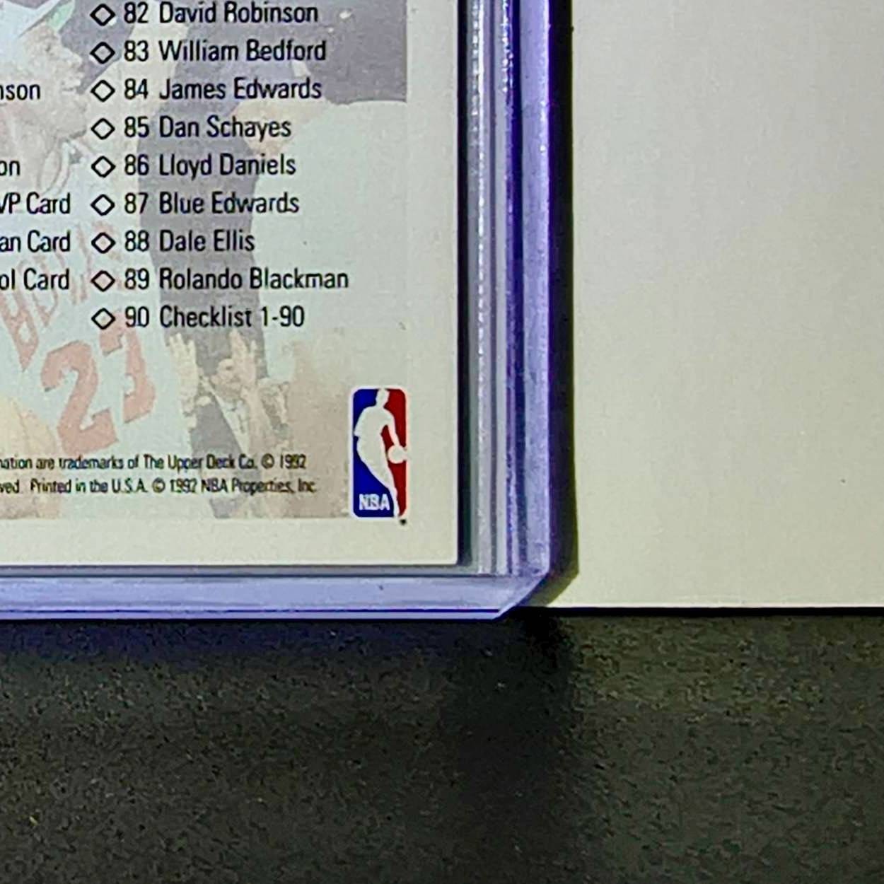 Michael Jordan 1992-93 Upper Deck Checklist #90 Basketball Card Chicago Bulls