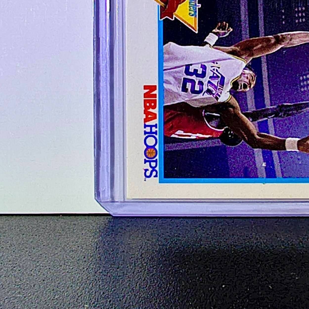 Michael Jordan Karl Malone 1991-92 NBA Hoops #306 Basketball Card Chicago Bulls