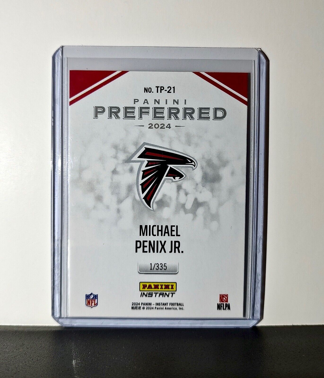 Michael Penix Jr. 2024 Panini Preferred NFL #21 Rookie Card Falcons 1/335