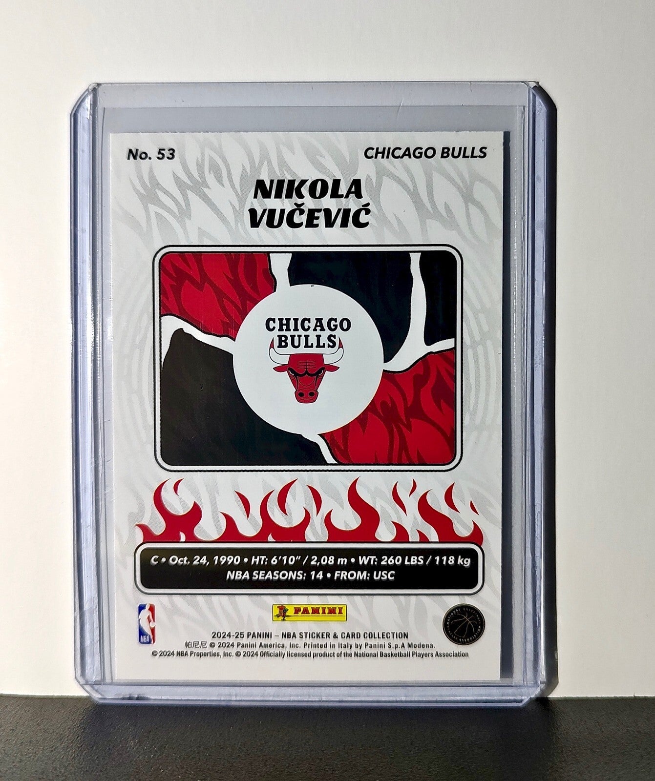 Nikola Vucevic 2024-25 Panini NBA #53 Sticker Card Chicago Bulls