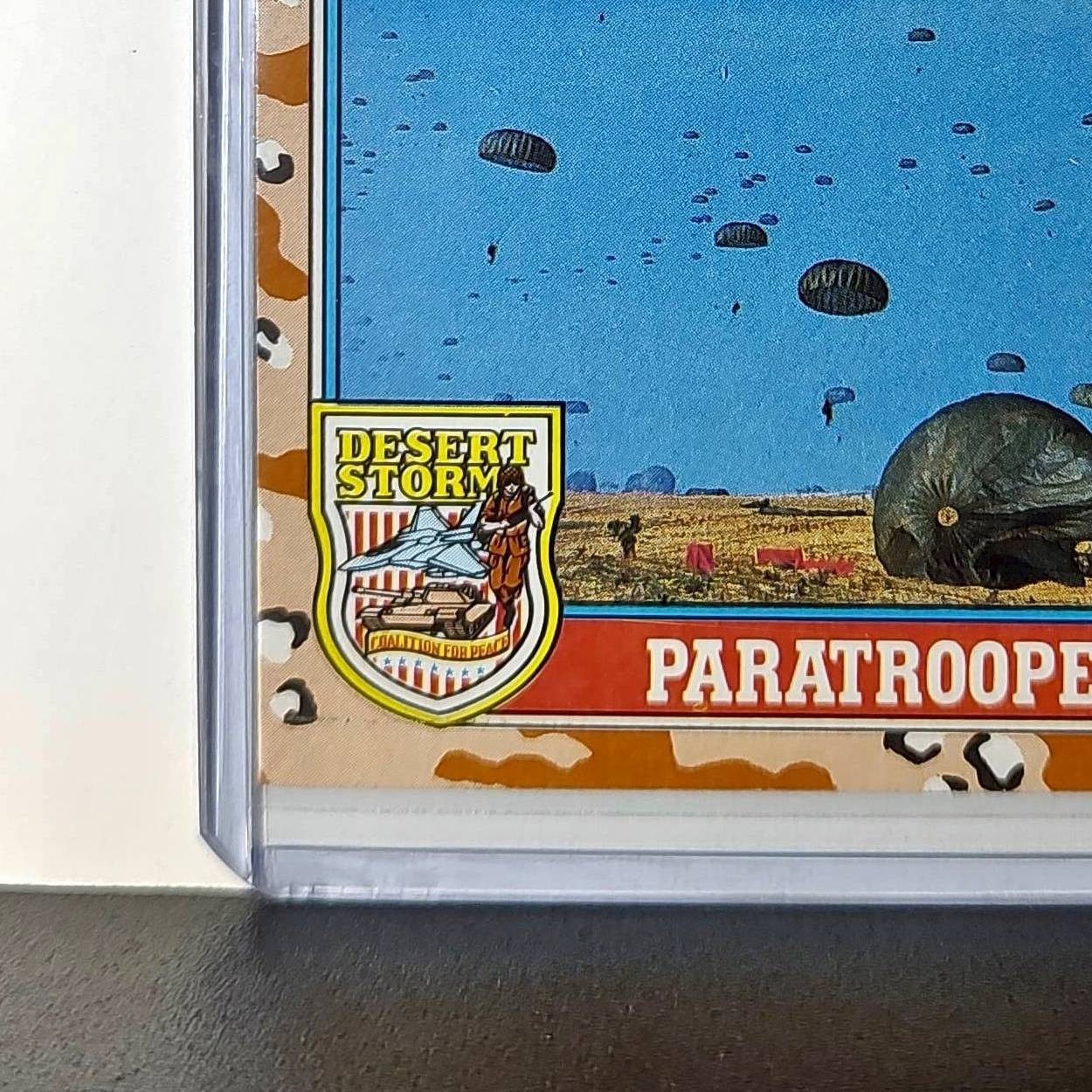 Paratroopers Land 1991 Topps Desert Storm #162 Card