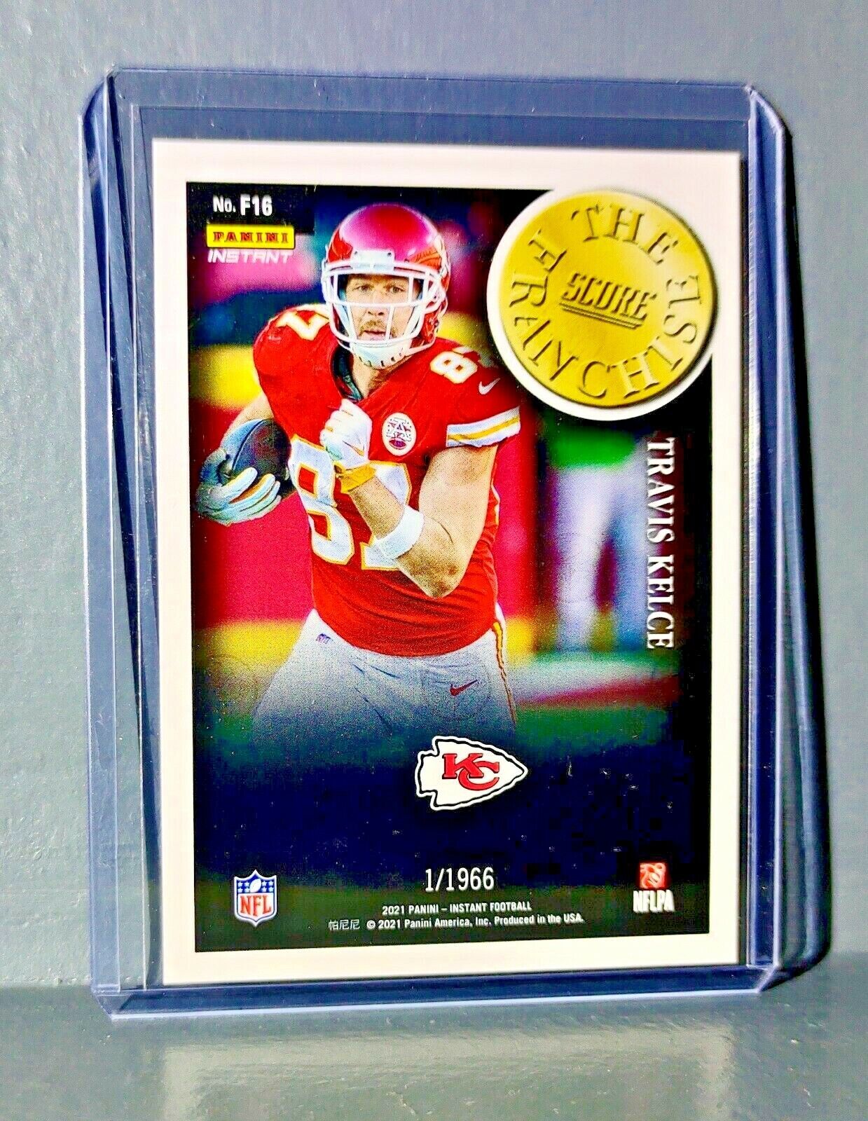 Travis Kelce 2021 Panini NFL Score The Franchise #16 Card 1/1966 KC Chiefs