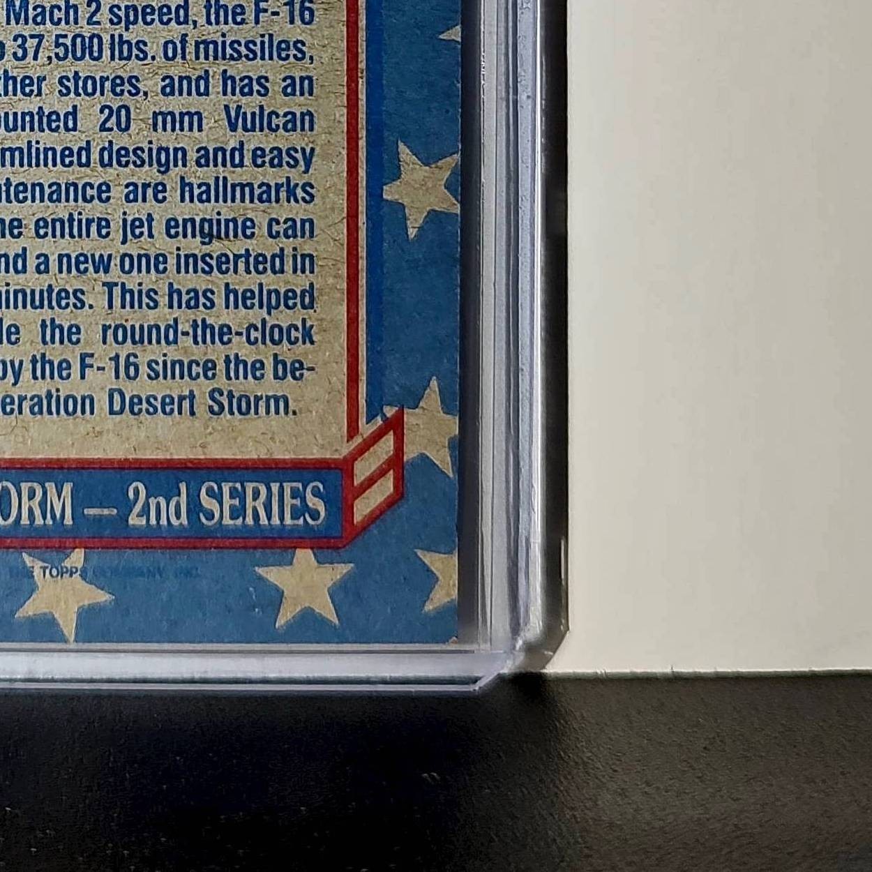 F-16 Fighter/Bomber 1991 Topps Desert Storm #108 Card