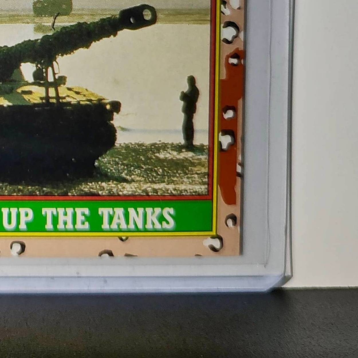 Lining Up the Tanks 1991 Topps Desert Storm #41 Card