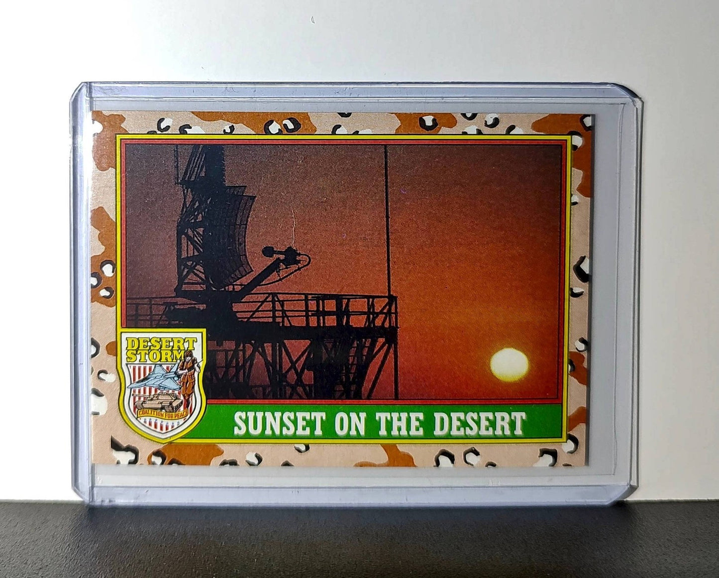 Sunset on the Desert 1991 Topps Desert Storm #42 Card