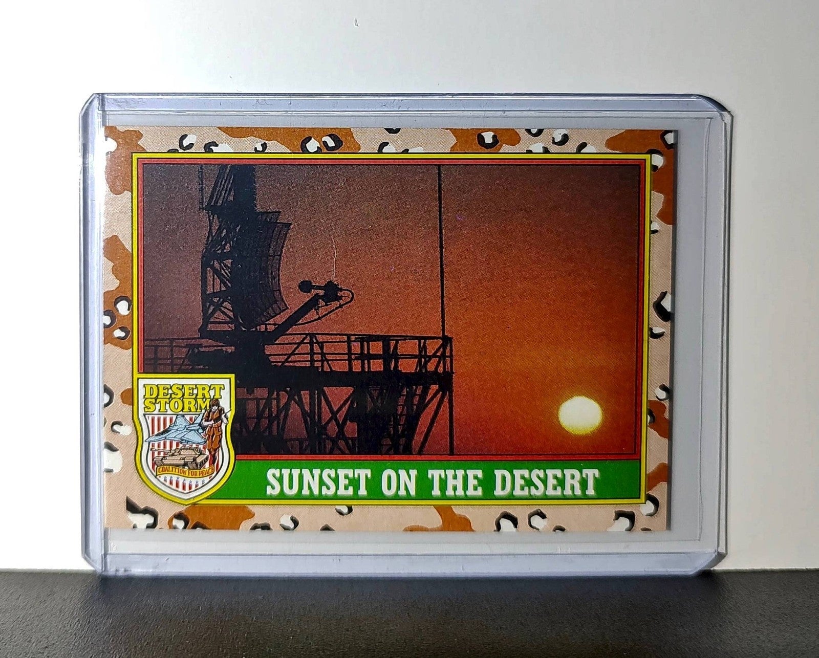 Sunset on the Desert 1991 Topps Desert Storm #42 Card