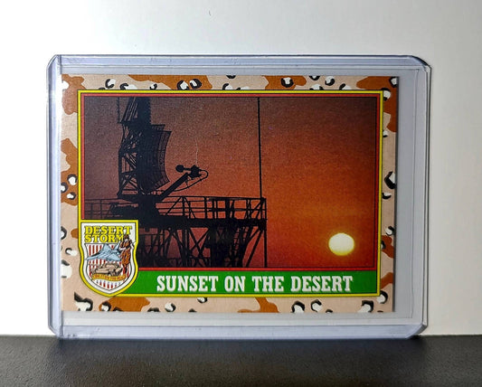 Sunset on the Desert 1991 Topps Desert Storm #42 Card