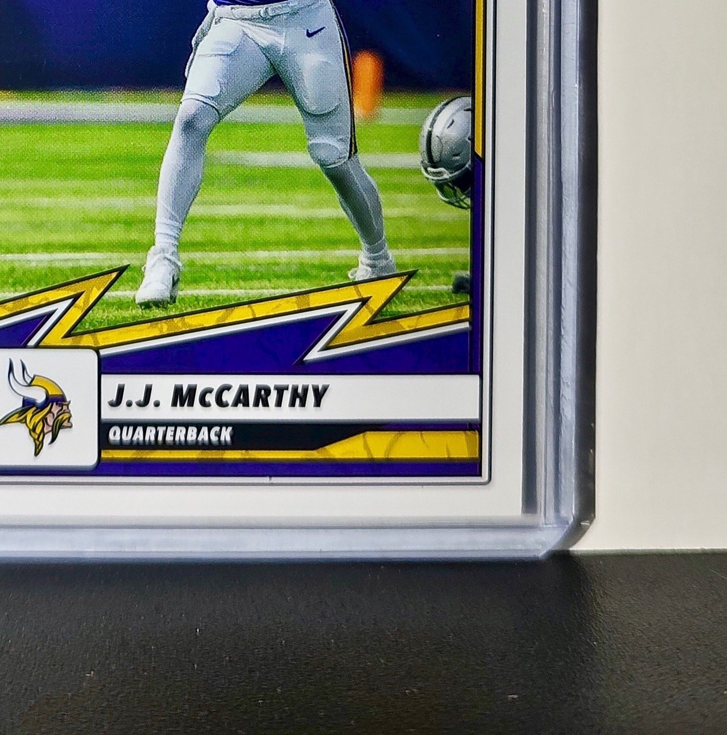 J.J. McCarthy 2025 Panini NFL #8 Sticker Card Minnesota Vikings