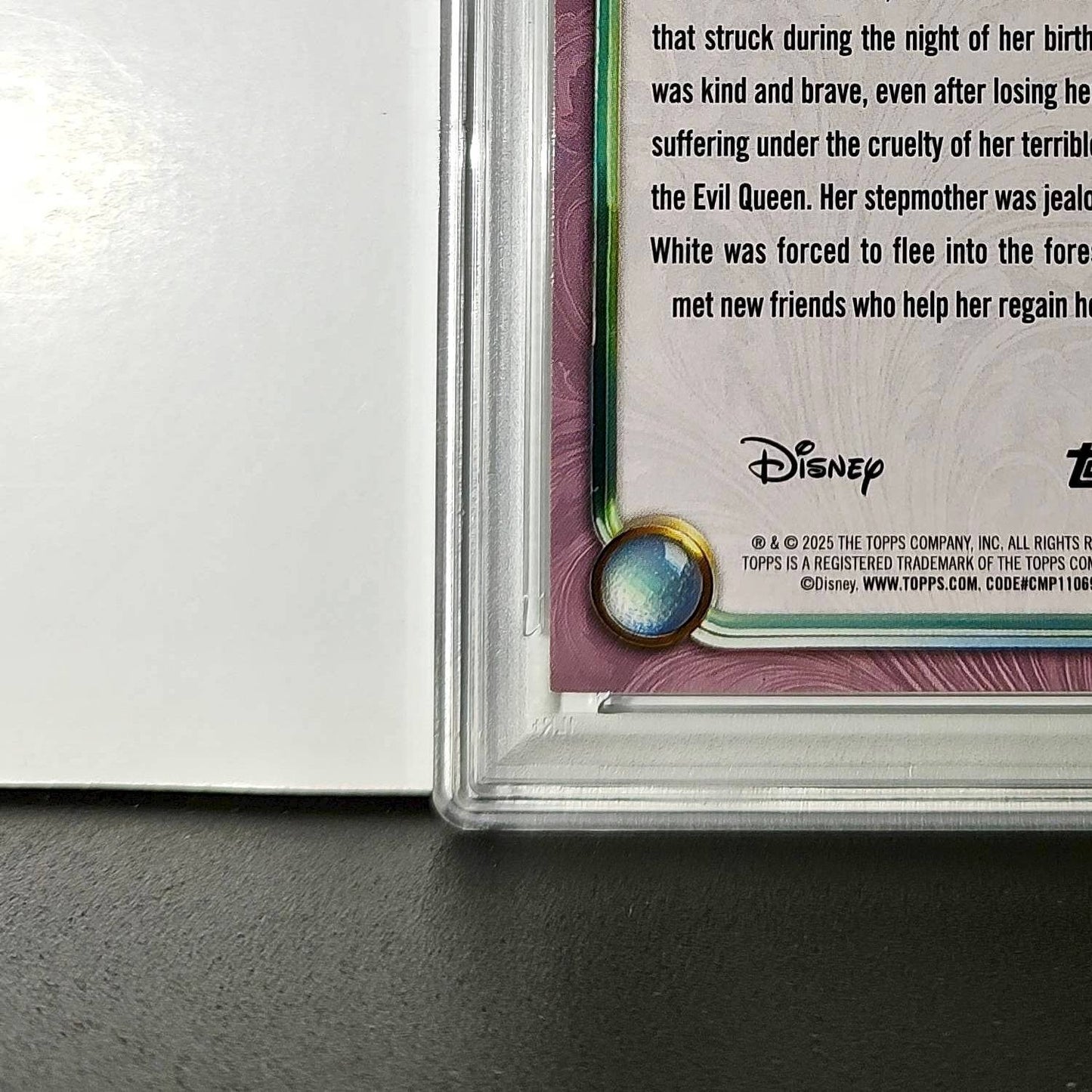 Snow White  2025 Topps Disney Cartoon Princess #171 Card PSA 9