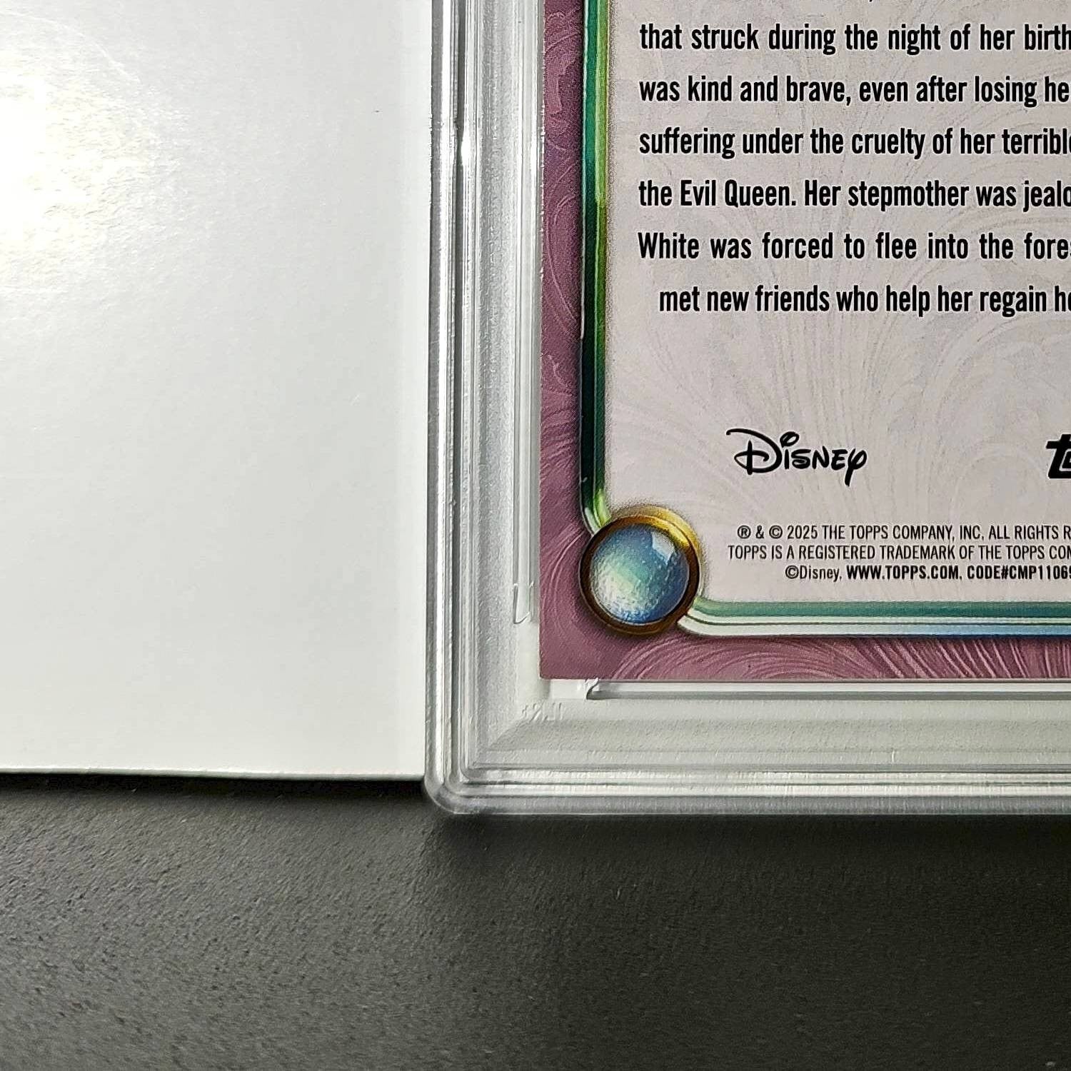 Snow White  2025 Topps Disney Cartoon Princess #171 Card PSA 9