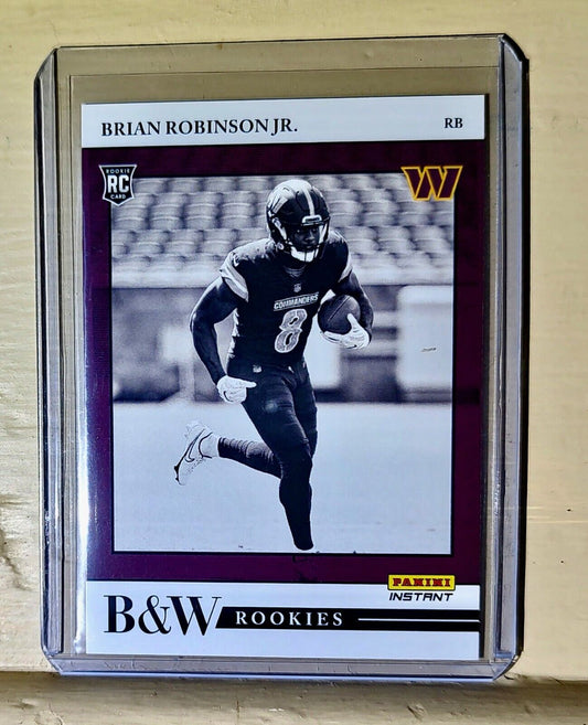 Brian Robinson Jr. 2022 Panini NFL Black & White Rookies #29 Football Card 1/649