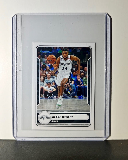 Blake Wesley 2023-24 Panini NBA #475 Sticker San Antonio Spurs