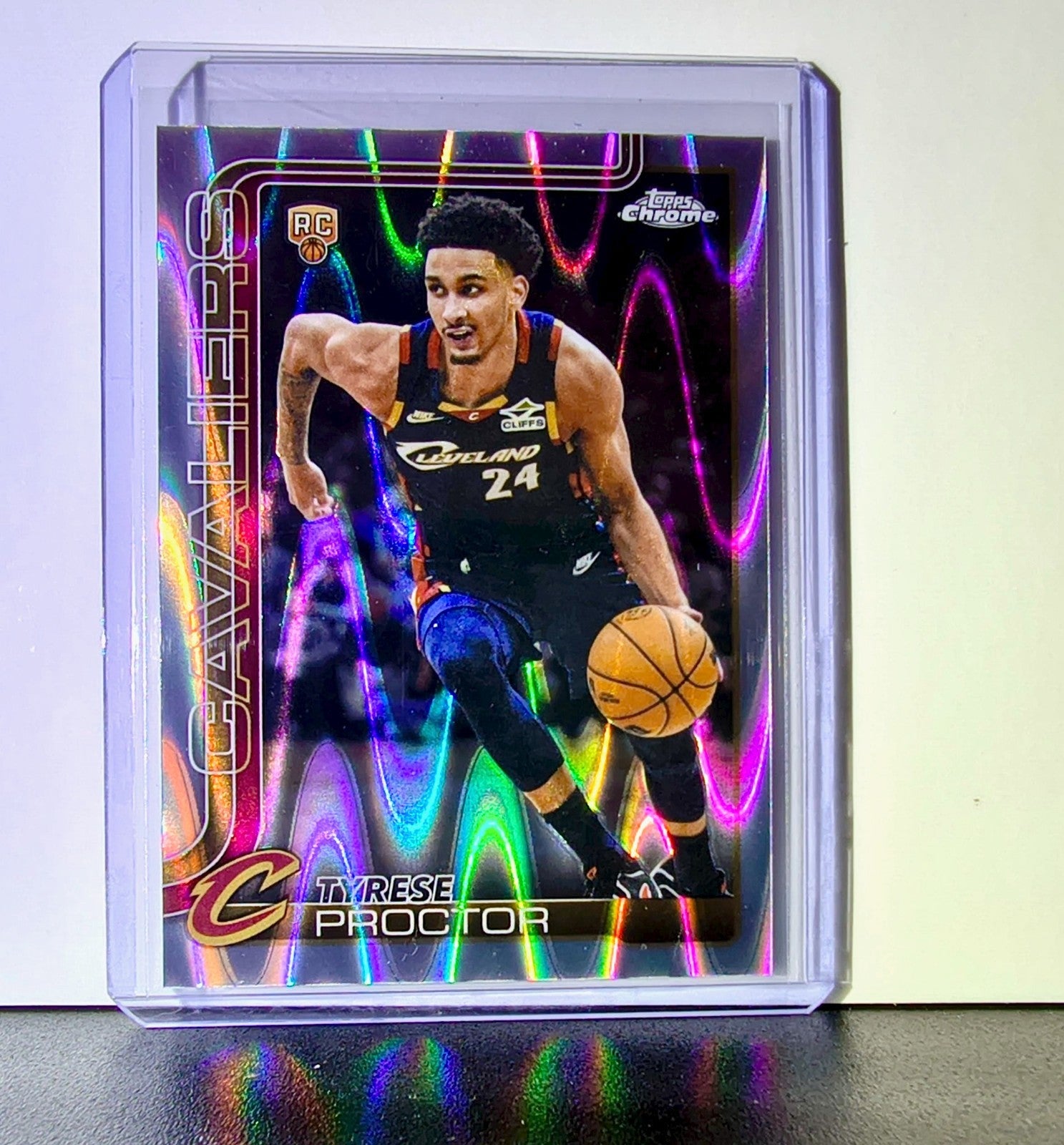 Tyrese Proctor Rookie 2025-26 NBA Topps Chrome Update RayWave Refractor #200