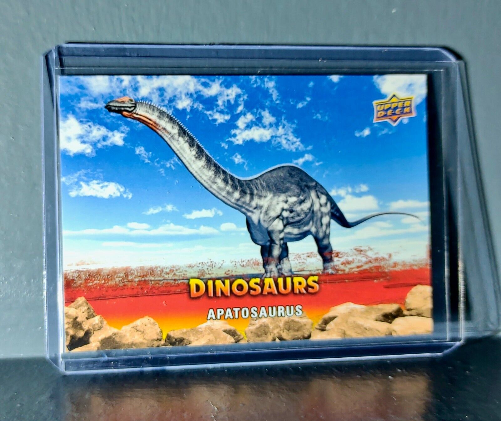 2015 Upper Deck Dinosaurs Apatosaurus Extinction Red Parallel #9 Card