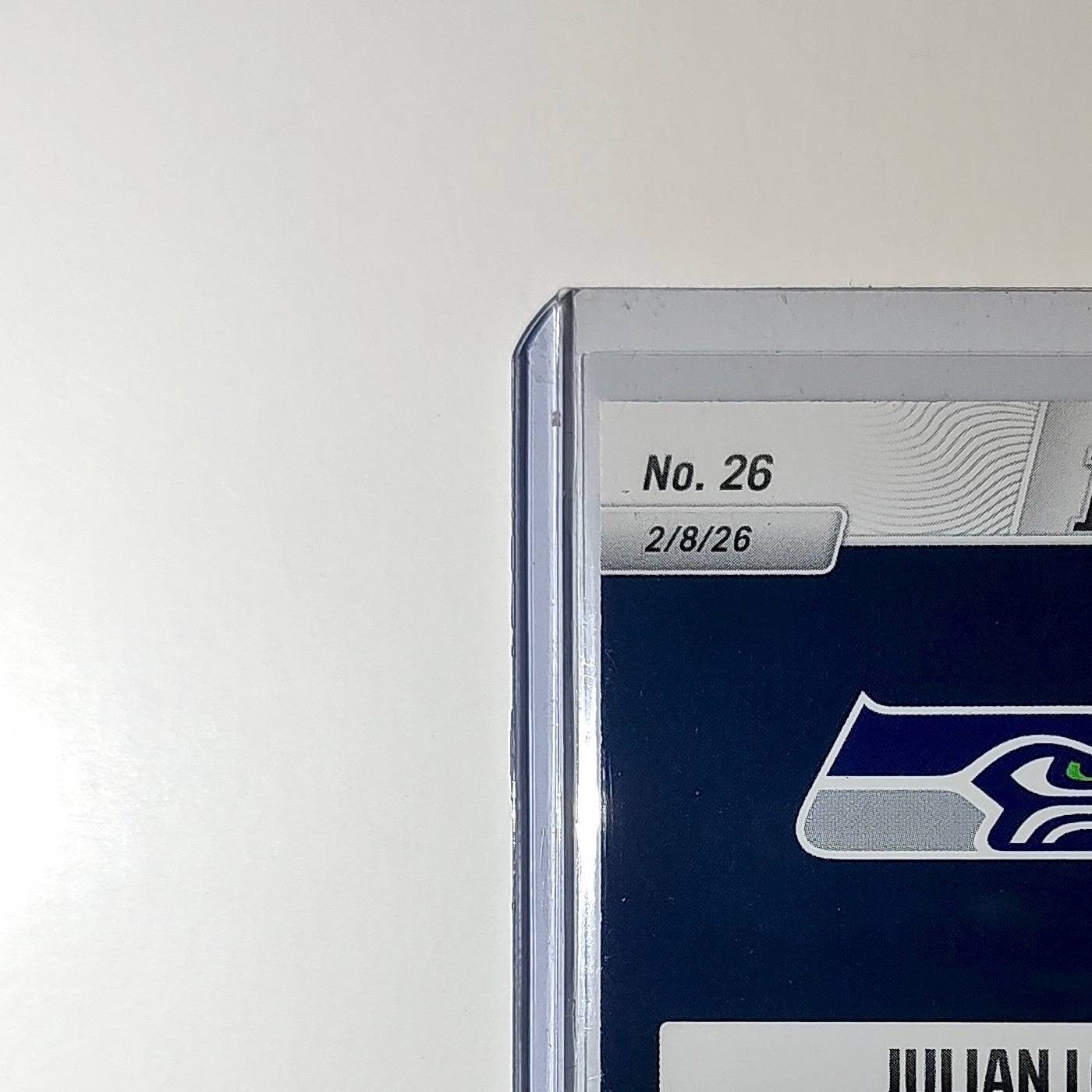 Julian Love 2026 Panini NFL Super Bowl LIX Champions #26 Card Seattle Seahawks