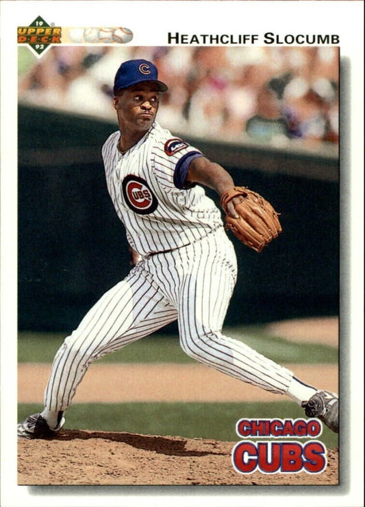 Heathcliff Slocumb 1992 Upper Deck MLB #569 Baseball Card Chicago Cubs