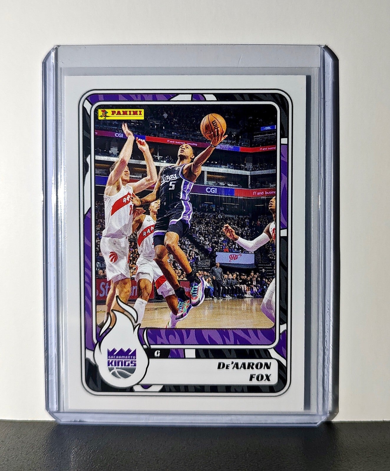 De'Aaron Fox 2024-25 Panini NBA #37 Sticker Card Sacramento Kings